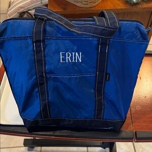 L.L. Bean Medium Lightweight Royal Blue Navy Blue Tote Bag